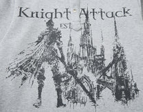 SKATE PARK KNIGHT GRAPHIC SWEATSHIRT; Gray; design detail