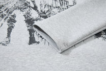 SKATE PARK KNIGHT GRAPHIC SWEATSHIRT; Gray; garment construction detail