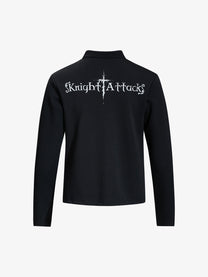 SKATE PARK KNIGHT GRAPHIC SWEATSHIRT; Black; back view