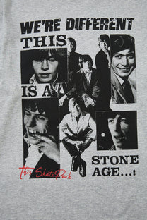 SKATE PARK PORTRAIT COLLAGE GRAPHIC SWEATSHIRT; Gray; design detail
