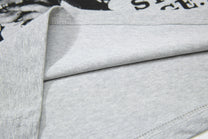 SKATE PARK PORTRAIT COLLAGE GRAPHIC SWEATSHIRT; Gray; fabric detail