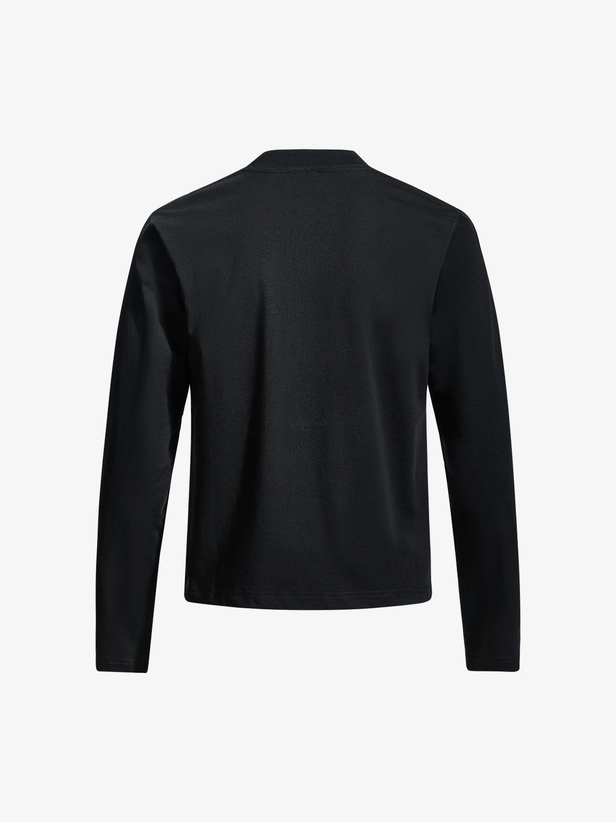 SKATE PARK PORTRAIT COLLAGE GRAPHIC SWEATSHIRT; Black; back view