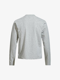 SKATE PARK PORTRAIT COLLAGE GRAPHIC SWEATSHIRT; Gray; back view