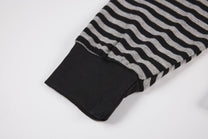 SMK MADE STAR EMBLEM LAYERED SLEEVE SWEATSHIRT; White; garment construction detail