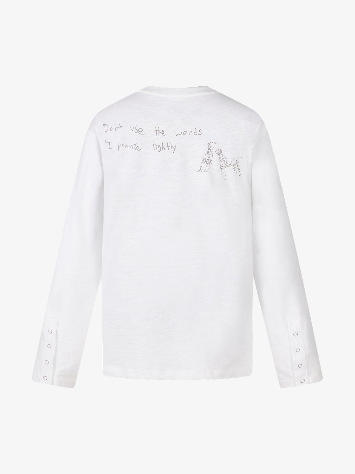 SMK MADE CHAIN STARBURST GRAPHIC SWEATSHIRT; White; back view