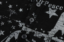 TAELE PLUS STAR COLLAGE GRAPHIC SWEATSHIRT; Black; design detail