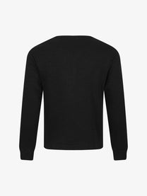 TAELE PLUS STAR COLLAGE GRAPHIC SWEATSHIRT; Black; back view