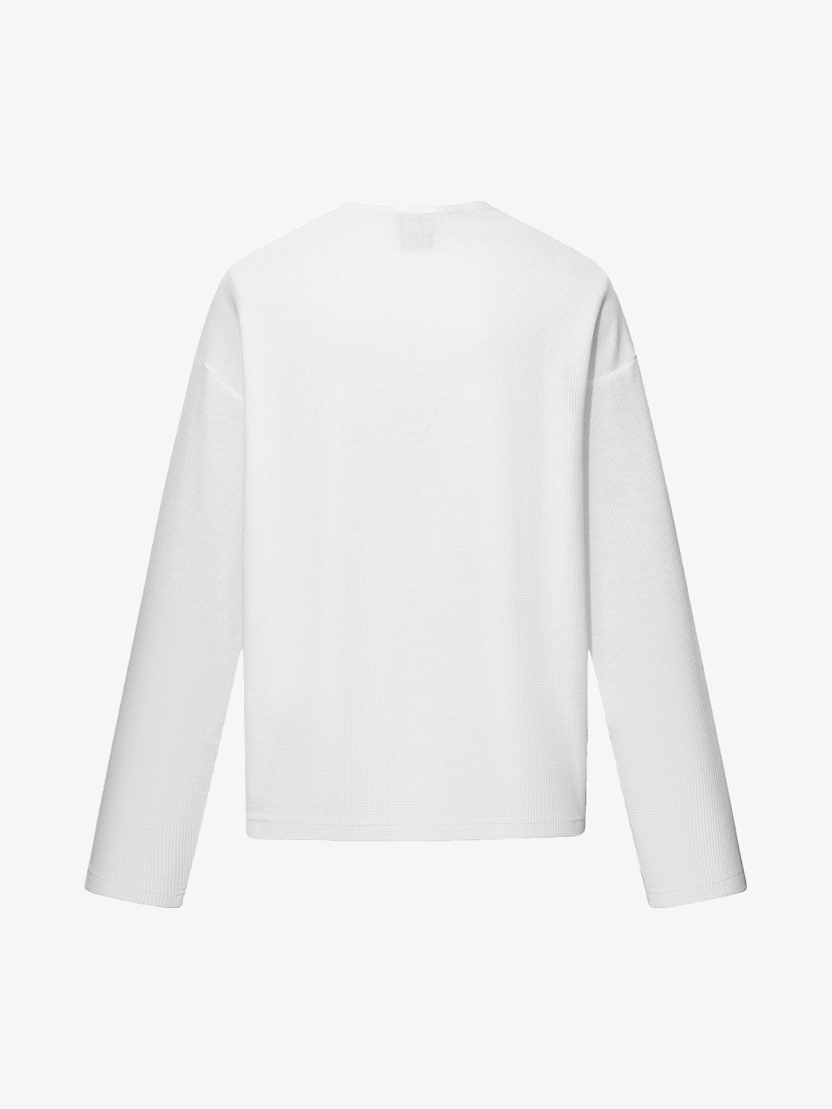 TAELE PLUS FLORAL SKETCH GRAPHIC SWEATSHIRT; White; back view