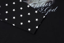 TAELE PLUS EYE GRAPHIC STAR SLEEVE SWEATSHIRT; Black; design detail