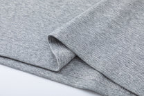 TRYTHM CLUB BUTTON FRONT HENLEY SWEATSHIRT; Gray; fabric detail