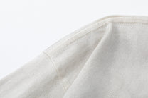 TRYTHM CLUB WASHED PORTRAIT COLLAGE SWEATSHIRT; Beige; fabric detail