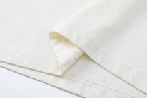 TRYTHM CLUB WASHED PORTRAIT COLLAGE SWEATSHIRT; Beige; garment construction detail