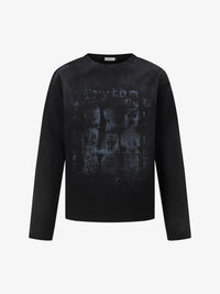 TRYTHM CLUB | WASHED PORTRAIT COLLAGE SWEATSHIRT