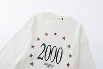 TRYTHM CLUB STAR 2000 GRAPHIC SWEATSHIRT; Beige; design detail