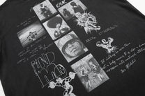 11KN PORTRAIT GRID GRAPHIC T-SHIRT; Black; design detail