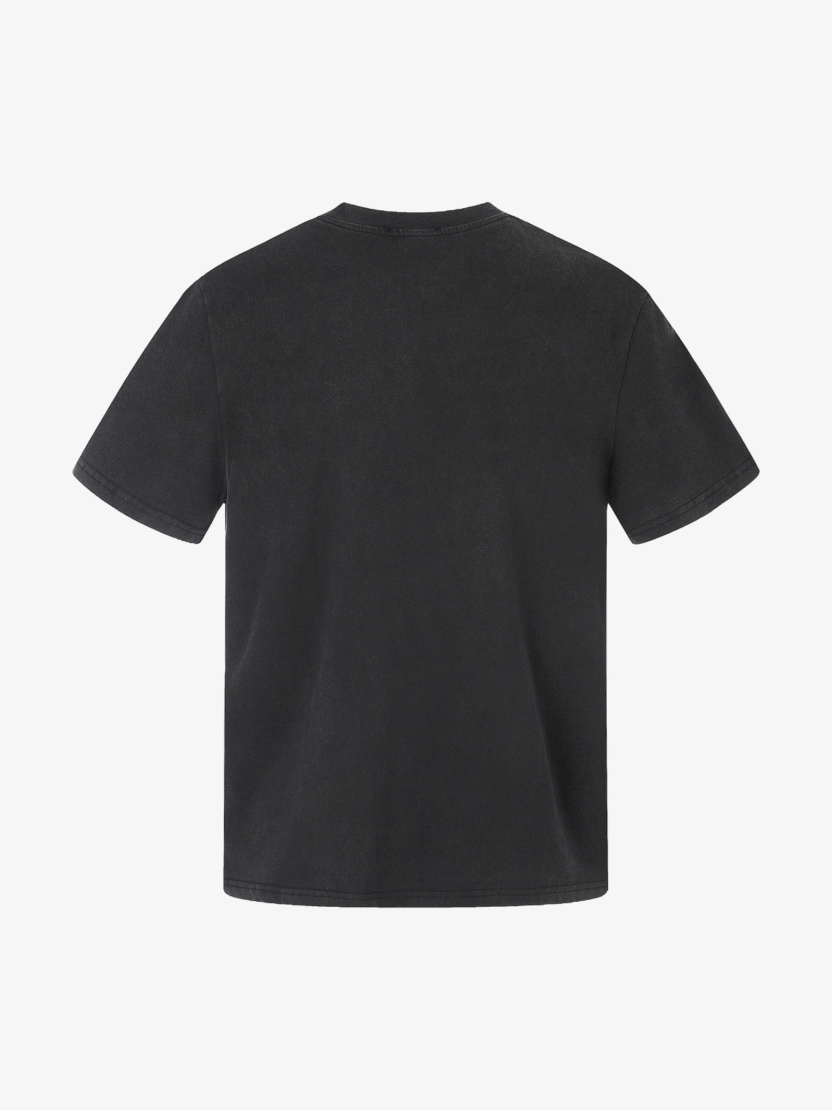 11KN PORTRAIT GRID GRAPHIC T-SHIRT; Black; back view