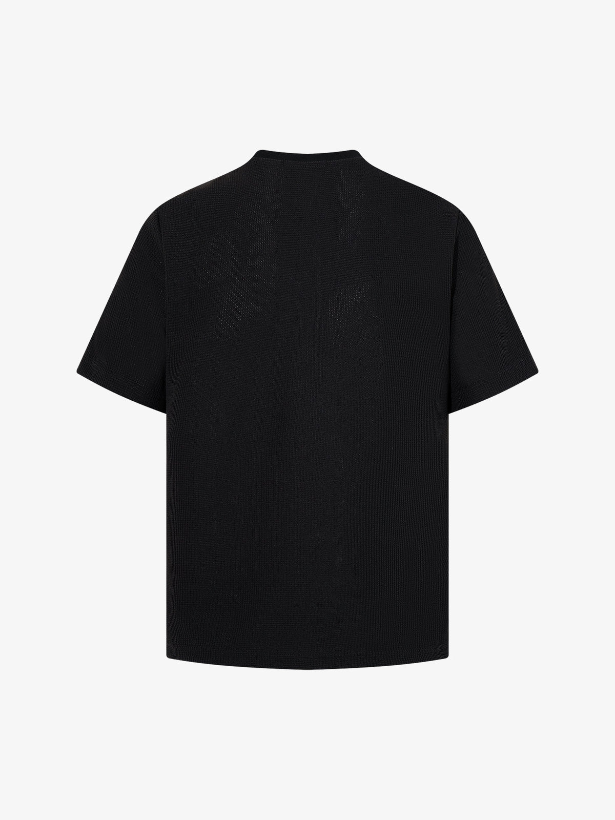 BLACK E78 INSTANT SUCCEED PORTRAIT T-SHIRT; Black; back view