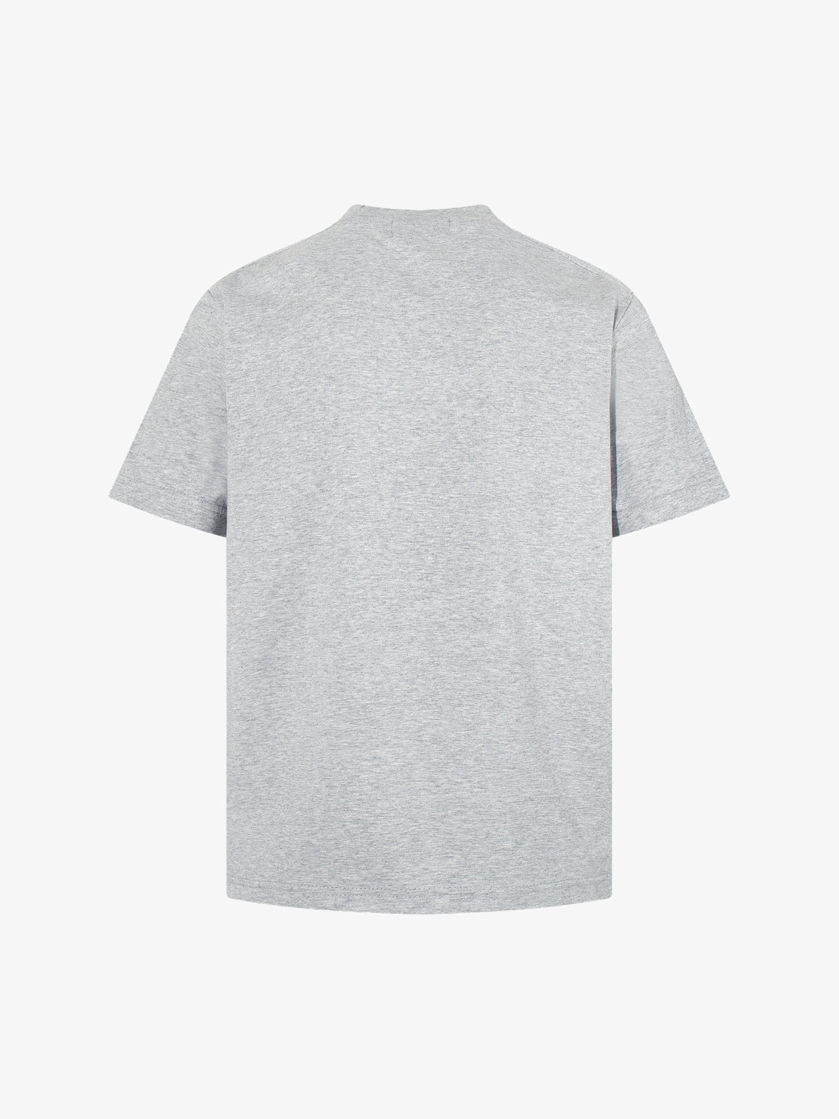 BLACK E78 ON LIVE SCREEN COLLAGE T-SHIRT; Gray; back view