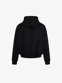 AW SPIKY HEAD | Fireman Clasp Zip Up Hoodie in Black - back view