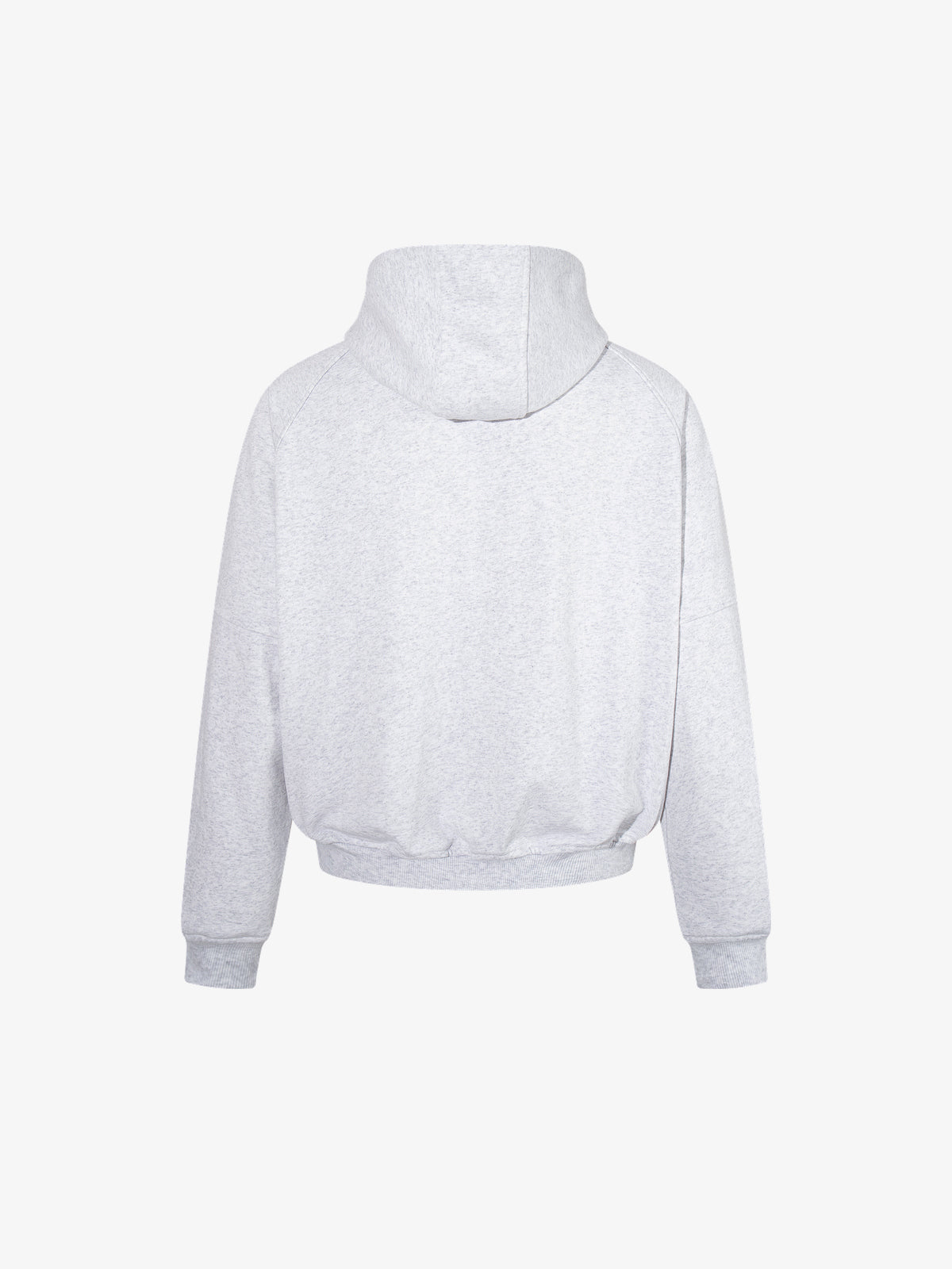 AW SPIKY HEAD | Fireman Clasp Zip Up Hoodie in Light Gray - back view
