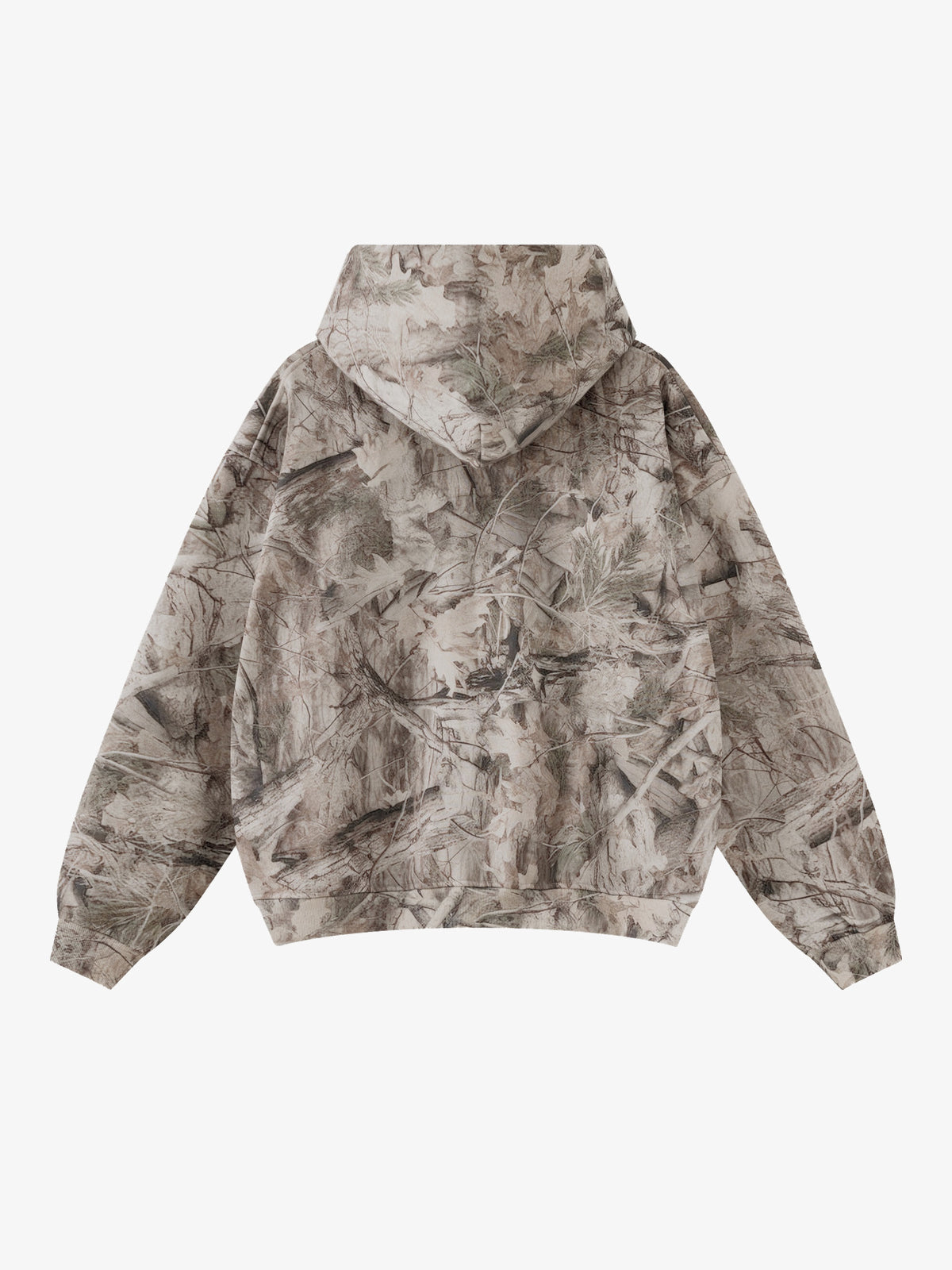 BE THRIVED | Washed Camo Hoodie in Camo - back view