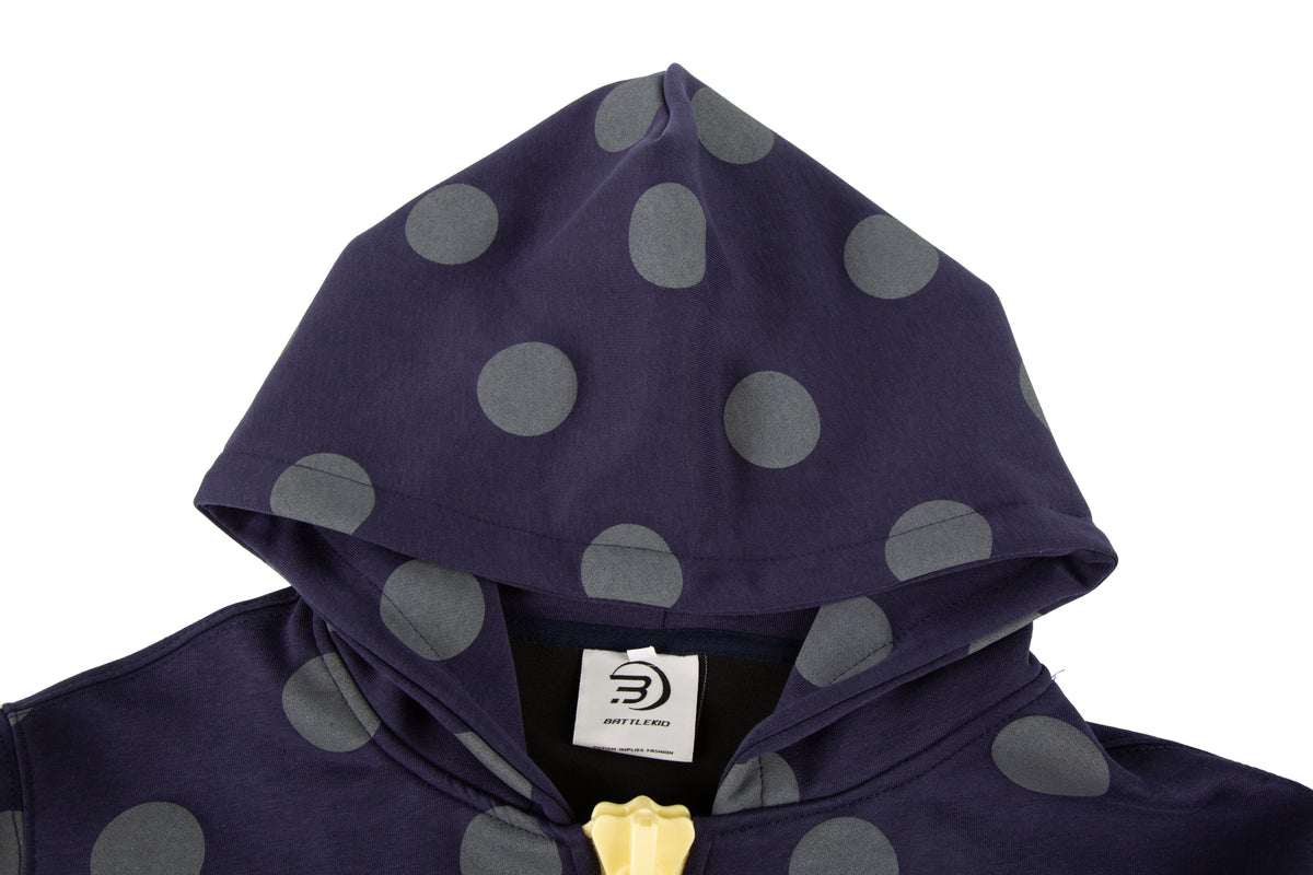 BATTLE KID | Polka Dot Zip Up Hoodie - product detail