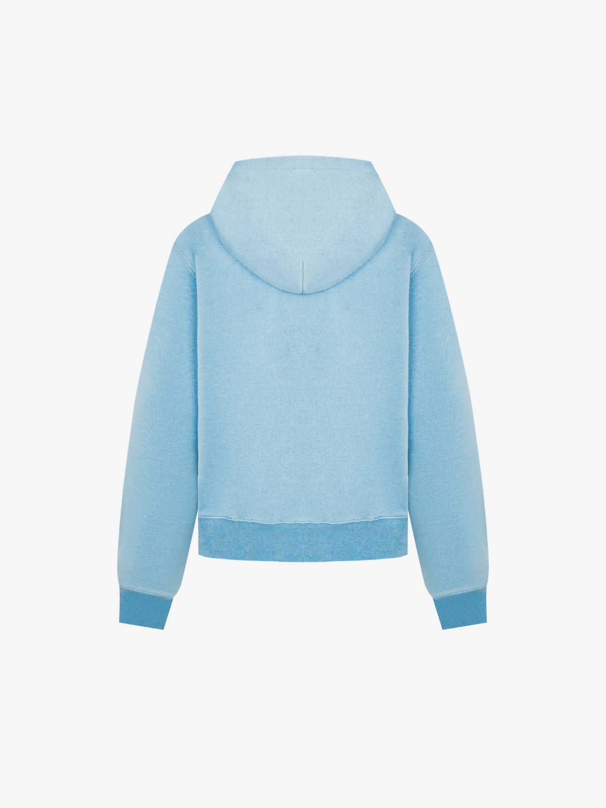 BATTLE KID | Military Tab Zip Up Hoodie in Light Blue - back view
