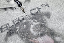 BLACK ENERGY | Puppy Sketch Zip Up Hoodie - product detail