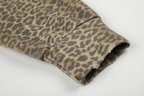 BLACK ENERGY | Leopard Print Zip Up Hoodie - product detail