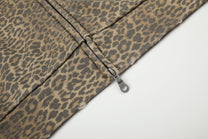 BLACK ENERGY | Leopard Print Zip Up Hoodie - product detail