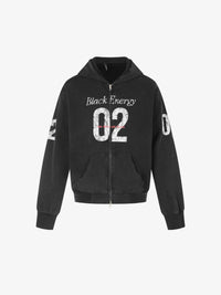 BLACK ENERGY | Number 02 Zip Up Hoodie