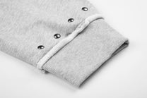 BLACK ENERGY | Studded Collage Zip Up Hoodie - product detail