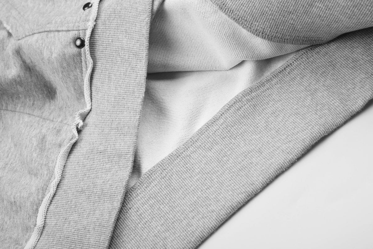 BLACK ENERGY | Studded Collage Zip Up Hoodie - product detail