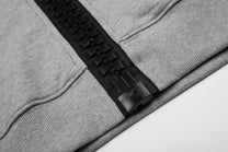 BLACK ENERGY | Statement Script Zip Up Hoodie - product detail