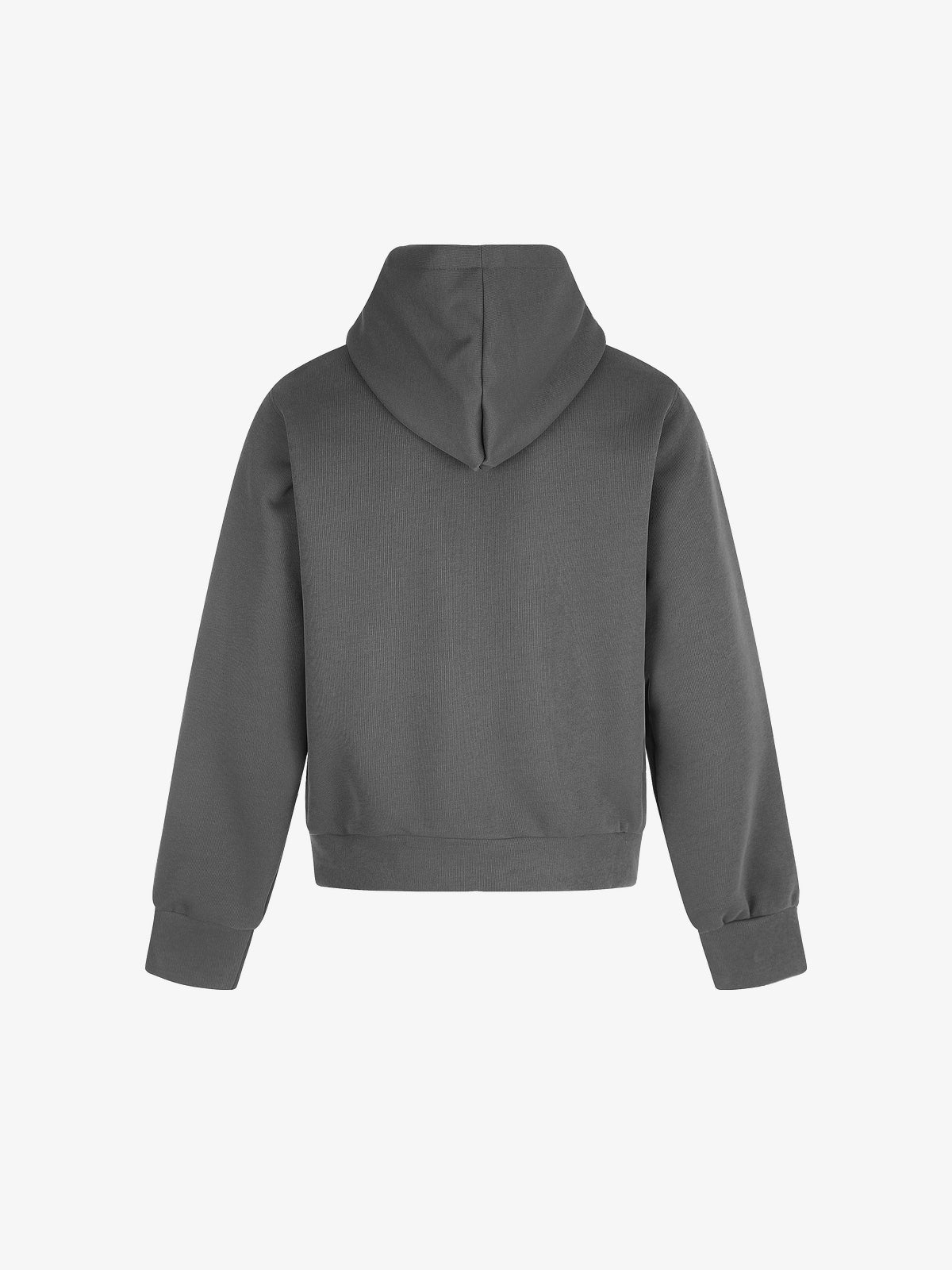 BLACK ENERGY | Character Print Zip Up Hoodie in Gray - back view
