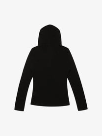 CHANYOOU | Star Script Hoodie in Black - back view