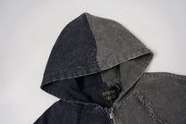 EXTREME CAUSE | Deconstructed Panel Zip Up Hoodie - product detail