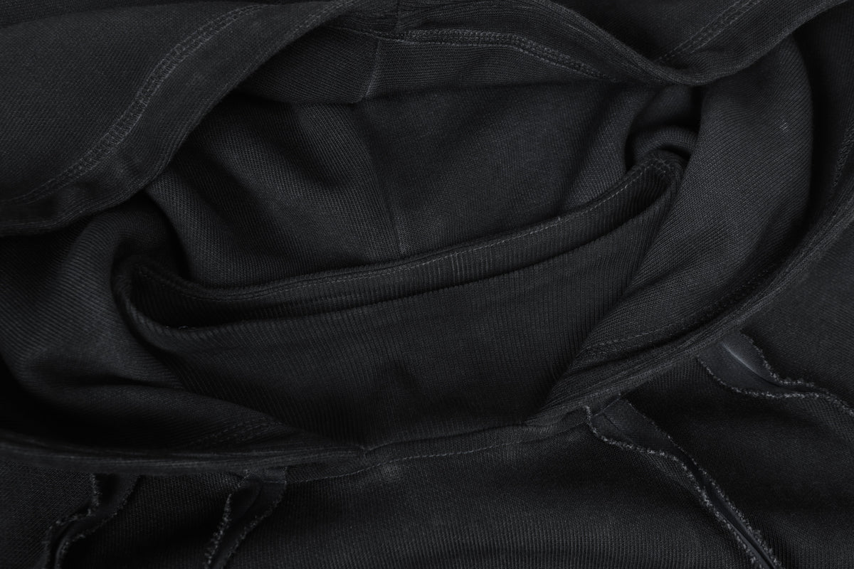 EXTREME CAUSE | Washed Sleeve Panel Hoodie - product detail