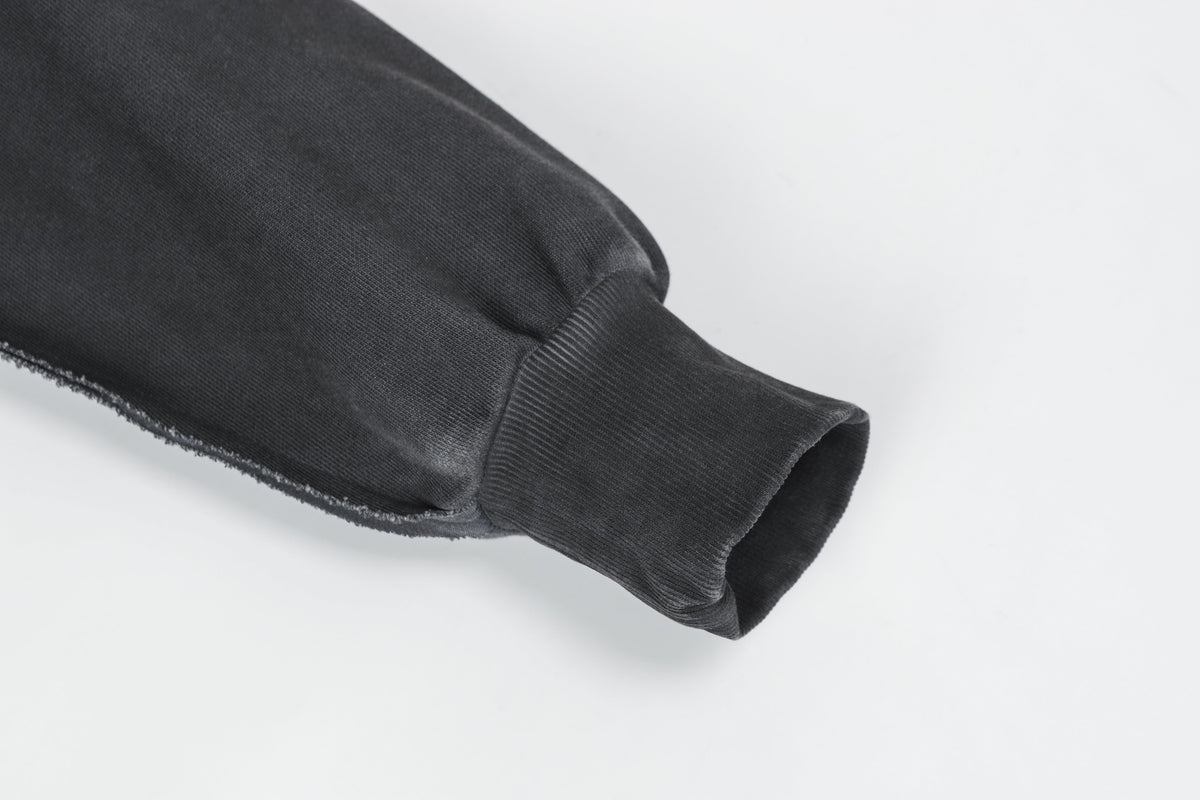 EXTREME CAUSE | Washed Sleeve Panel Hoodie - product detail