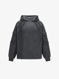EXTREME CAUSE | Washed Sleeve Panel Hoodie