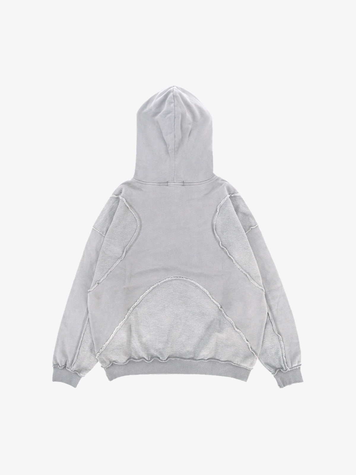 FGSS | Deconstructed Panel Hoodie in Light Gray - back view