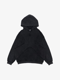 FGSS | Deconstructed Panel Hoodie in Black - front view