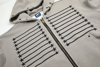 GEESAS | Star Braid Zip Up Hoodie - product detail