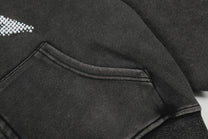 GEESAS | Rhinestone Stars Zip Up Hoodie - product detail