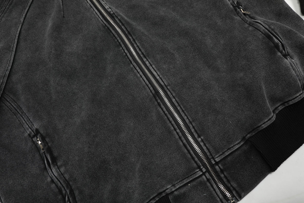 GEESAS | Sleeve Pocket Zip Up Hoodie - product detail