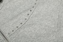 GEESAS | Studded Yoke Zip Up Hoodie - product detail