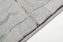 GEESAS | Studded Yoke Zip Up Hoodie - product detail