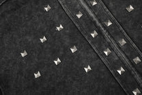 GEESAS | Stud Grid Zip Up Hoodie - product detail