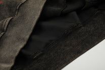 GEESAS | Washed Script Zip Up Hoodie - product detail