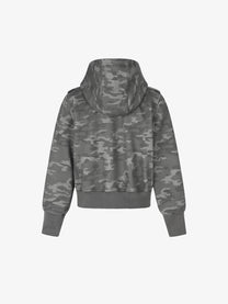GEESAS | Military Tab Zip Up Hoodie in Camo - back view